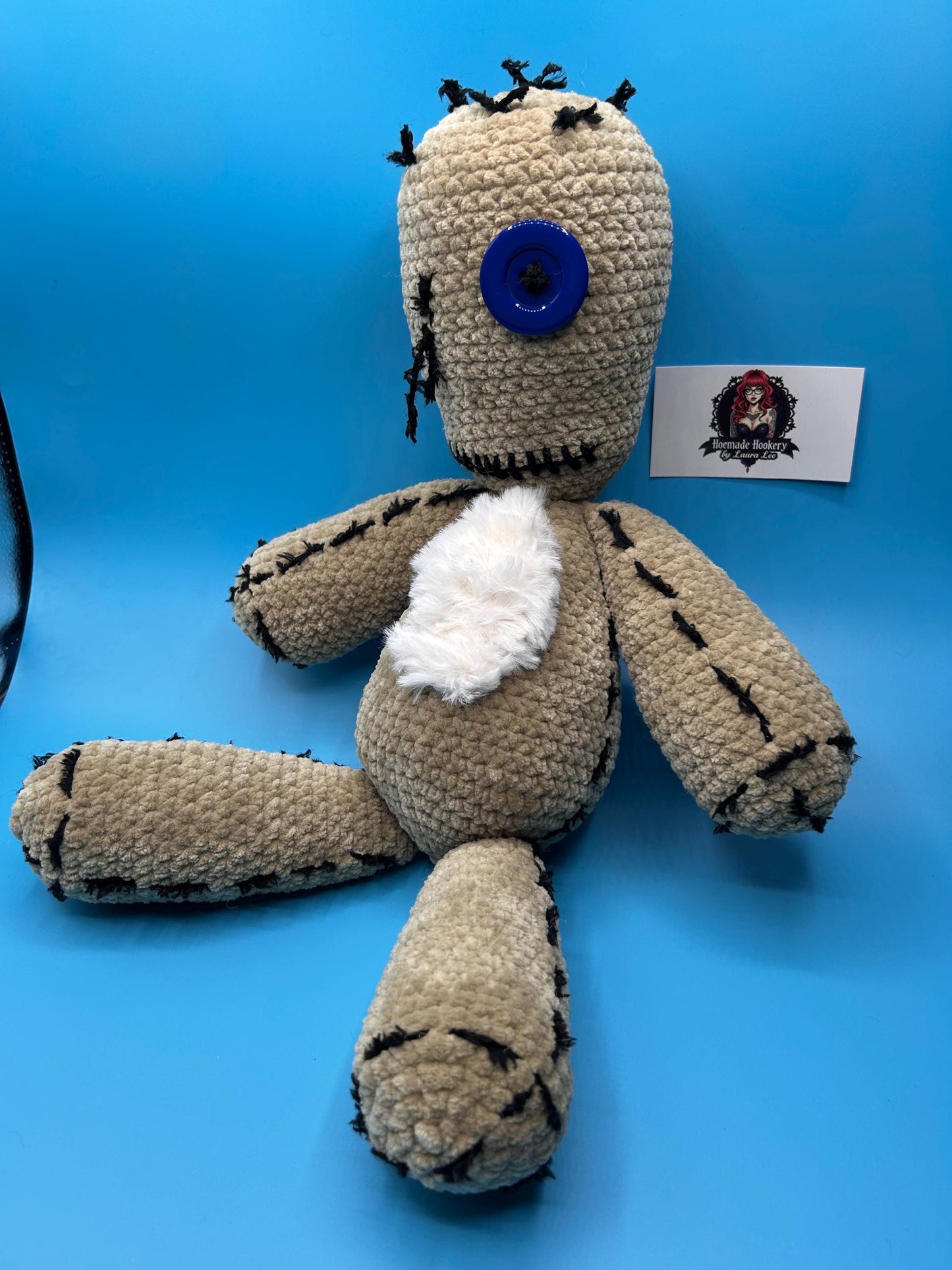 Large Crocheted Plushie Korn Issues Ragdoll