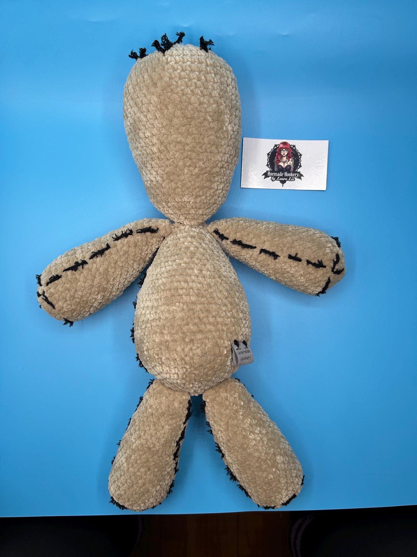 Large Crocheted Plushie Korn Issues Ragdoll
