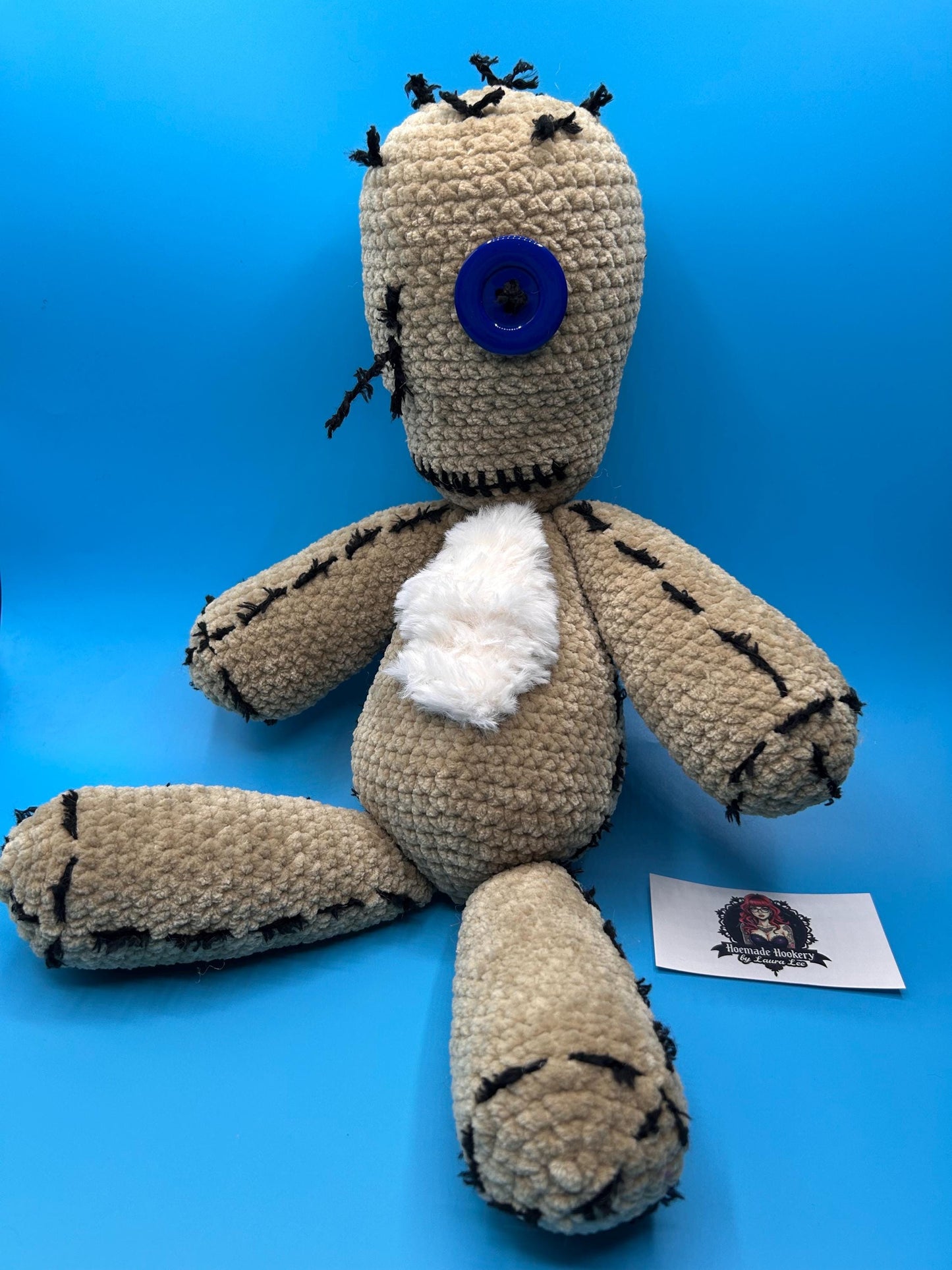 Large Crocheted Plushie Korn Issues Ragdoll