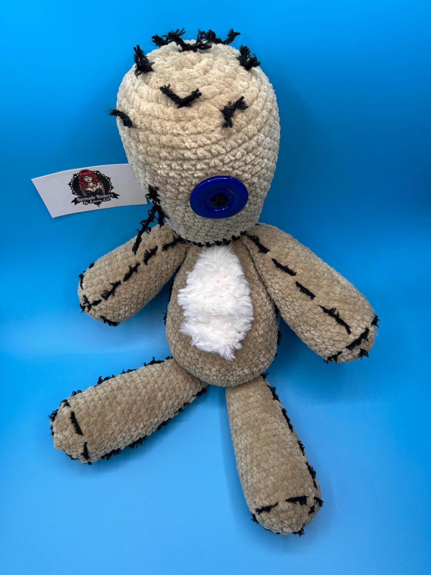 Large Crocheted Plushie Korn Issues Ragdoll