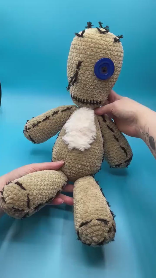 Large Crocheted Plushie Korn Issues Ragdoll