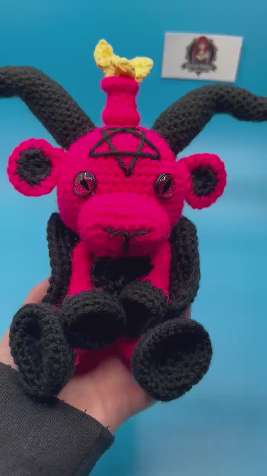 Crochet Pink Baby Baphomet
